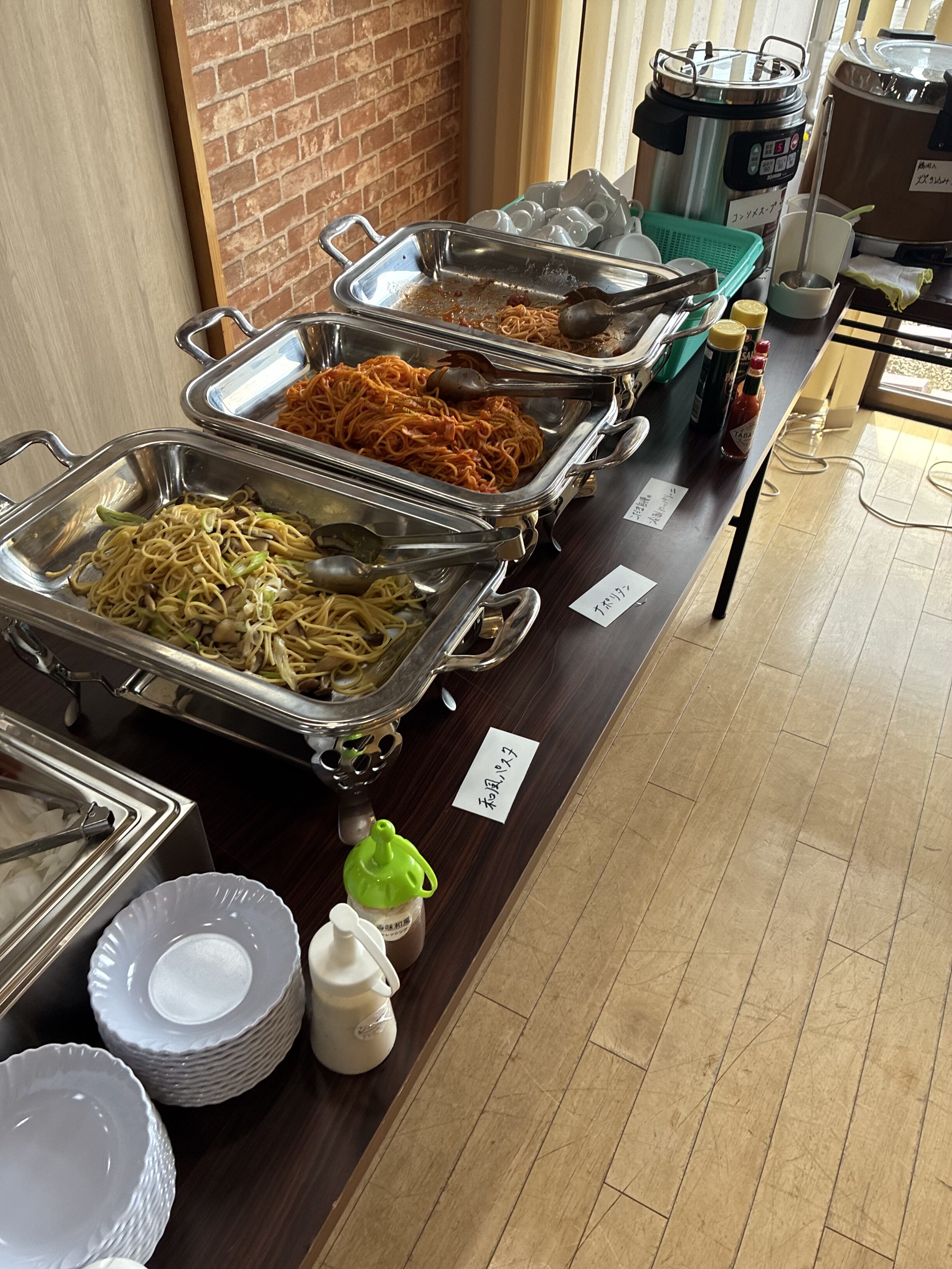 くずまきワイン GWランチビュッフェ パスタ
